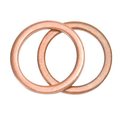 5/8in-18 Male Fitting Copper Crush Washers <br> 5/8-18 Male Fitting