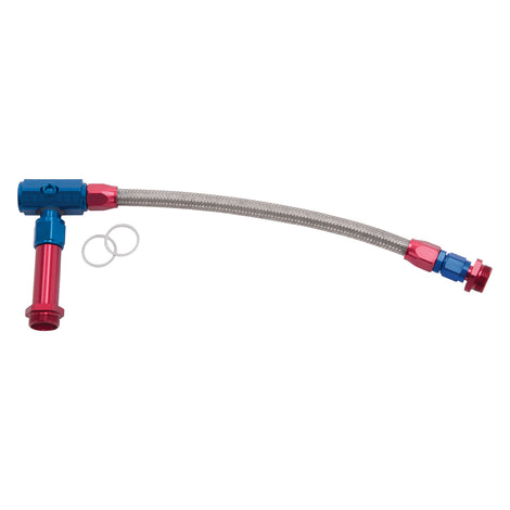 -6AN To 3/8in NPT Holley 4150 Dual Inlet Carb Kit <br> Universal application