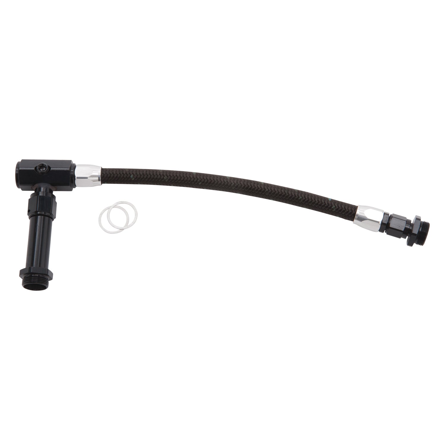 -6 AN to 3/8in NPT Holley Dual Inlet Carb Kit <br> Universal application