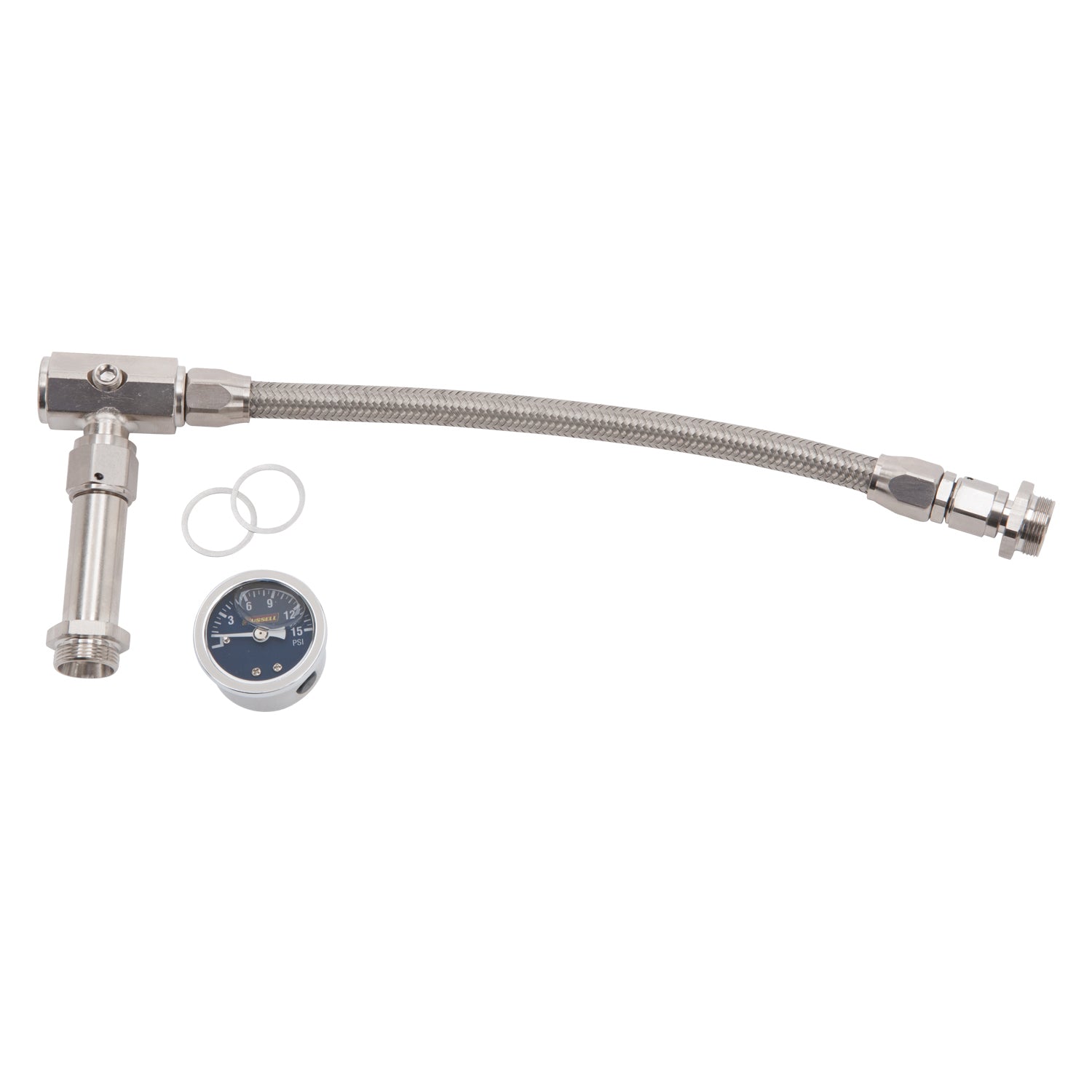 -6 AN to 3/8in NPT Holley 4150 Dual Inlet Carb Kit <br> Universal application