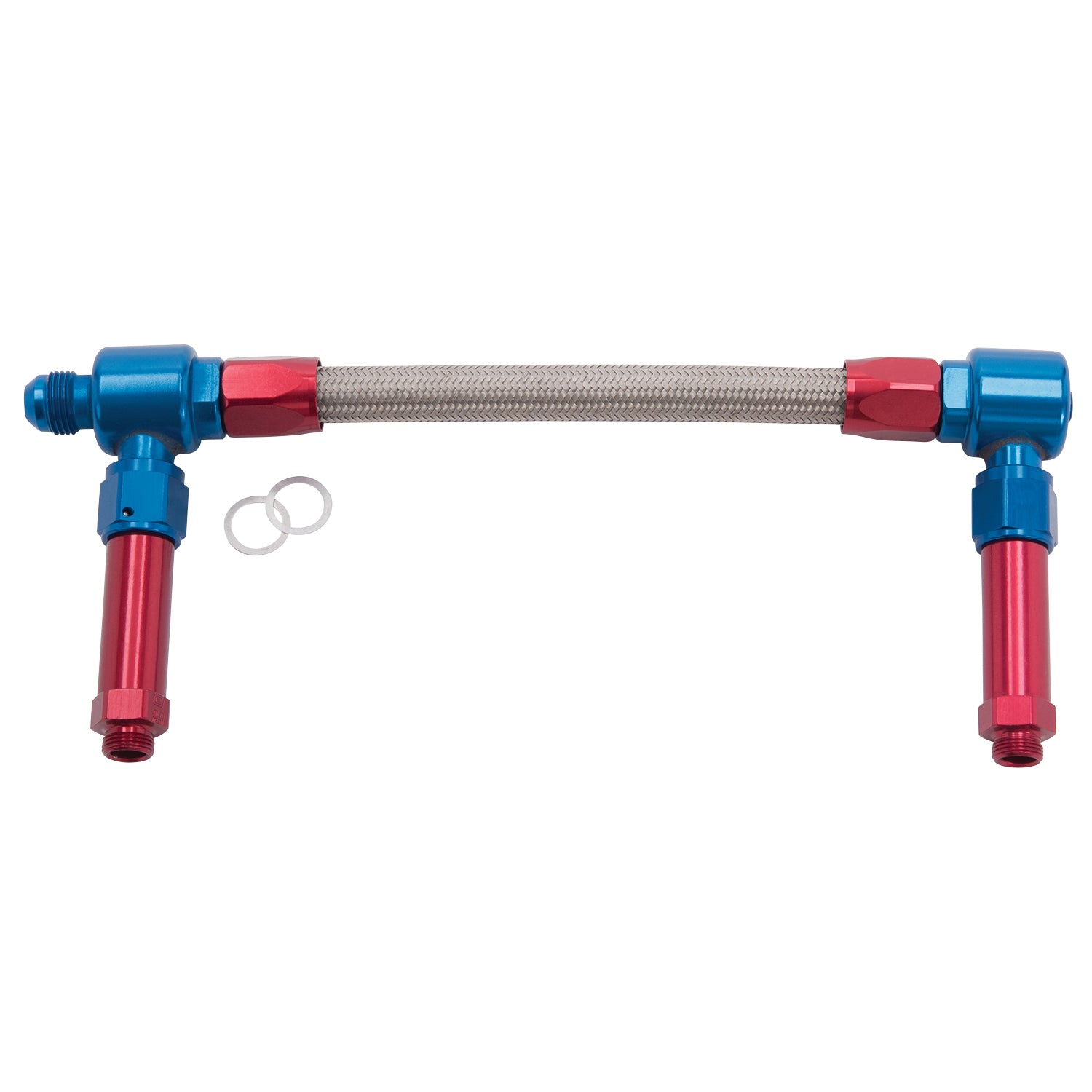 -8 AN to -8 AN Carb Dual Inlet Carb Kit <br> -8 AN to -8 AN