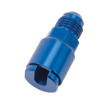 -6AN male to 1/4in SAE Quick-Disconnect Female <br> -6 AN Male x 1/4 in Female Screw Type