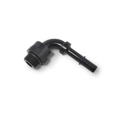 3/8 in Male x -8 Port Male 90 Degree EFI Adapter <br> Fitting Size: 3/8 in Male x -8 Port Male