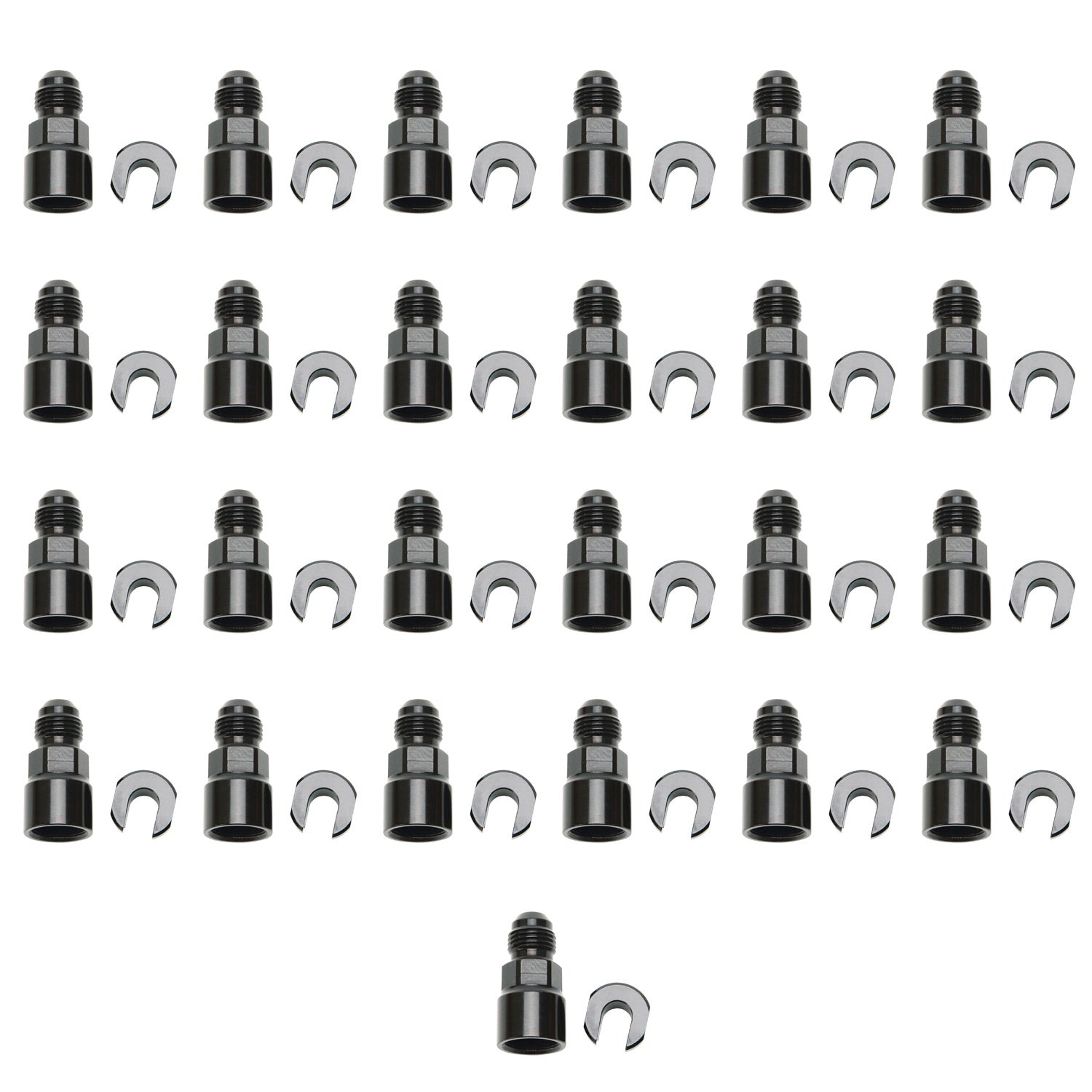 Quick-Disconnect Female Threaded Cap Fitting <br> -6 AN Male x 3/8 in Female Screw Type