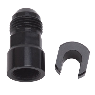 -8AN Male to 3/8in SAE Quick-Disconnect Female <br> -8 AN Male x 3/8 in Female Screw Type