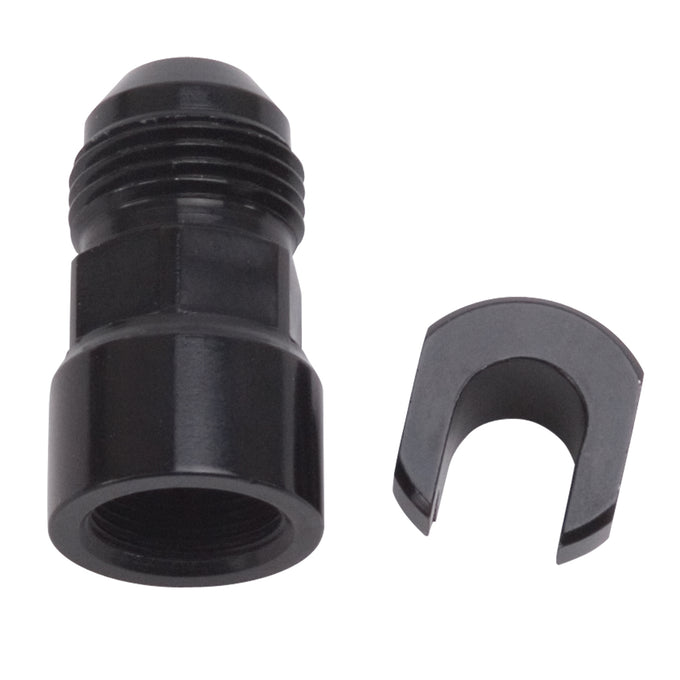 -8AN Male to 3/8in SAE Quick-Disconnect Female <br> -8 AN Male x 3/8 in Female Screw Type
