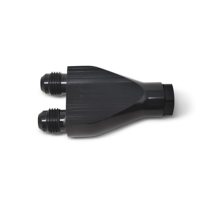 3/8in EFI SAE Q.D. Female To 6AN Male Dual Y Block <br> Universal application