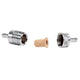 Aluminum Street Fuel Filter <br> 3in Length 1-1/8in diameter 5/16in inlet/outlet
