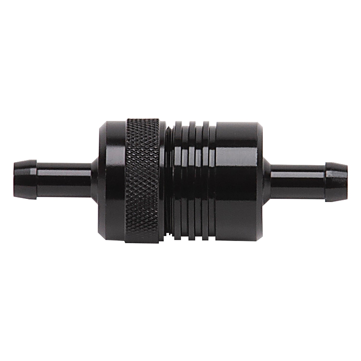 Aluminum Street Fuel Filter <br> 3in Length 1-1/8in diameter 5/16in inlet/outlet
