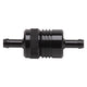 Aluminum Street Fuel Filter <br> 3in Length 1-1/8in diameter 5/16in inlet/outlet