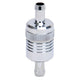 3/8in Billet Aluminum Street Fuel Filter <br> 3in Length 1-1/8in diameter 3/8in inlet/outlet