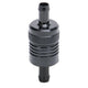 3/8in Billet Aluminum Street Fuel Filter <br> 3in Length 1-1/8in diameter 3/8in inlet/outlet