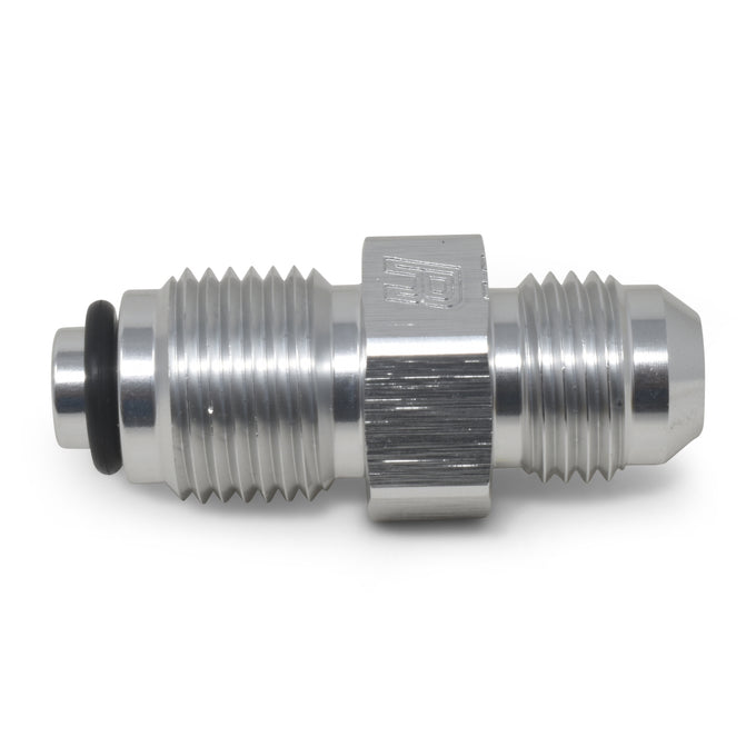 6AN Power Steering Adapter Male 9/16in-18 O-Ring <br> Thread Size: 1/2in -20 Bump O-ring