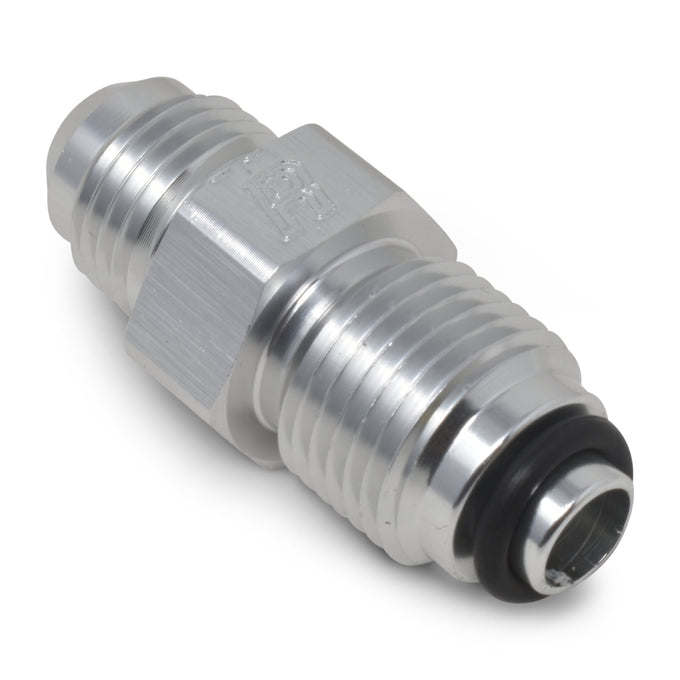 6AN Power Steering Adapter Male 9/16in-18 O-Ring <br> Thread Size: 1/2in -20 Bump O-ring