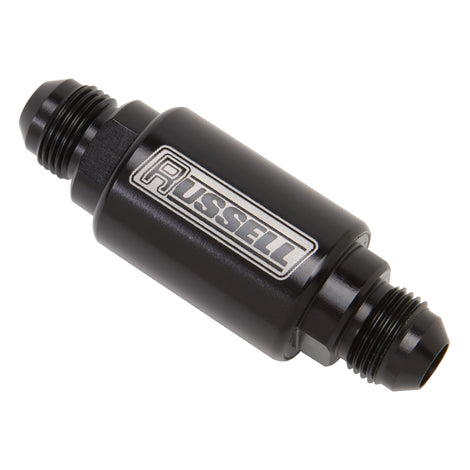3in Length, 6AN Male Inlet/Outlet Fuel Filters <br> Universal application