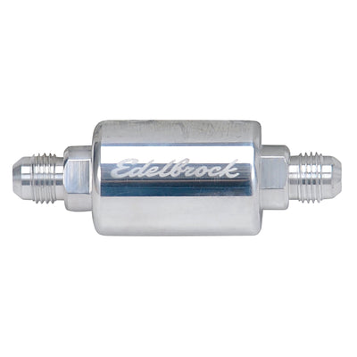 3in Length, 6AN Male Inlet/Outlet Fuel Filter <br> Universal application