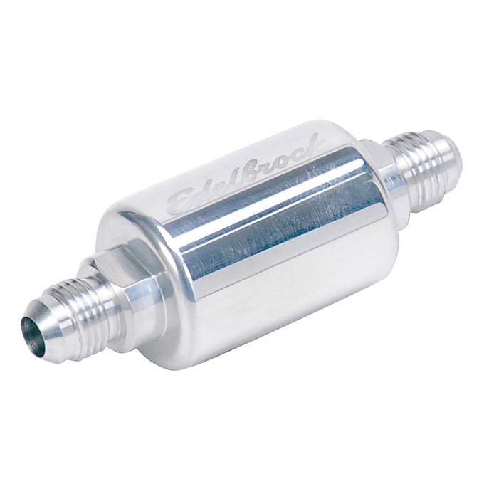 3in Length, 6AN Male Inlet/Outlet Fuel Filter <br> Universal application