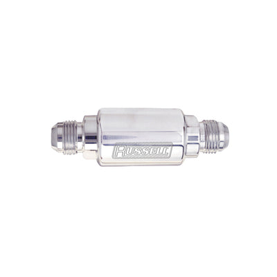 8AN X 3/8in Male NPT In/Out Fuel Filter <br> Universal application