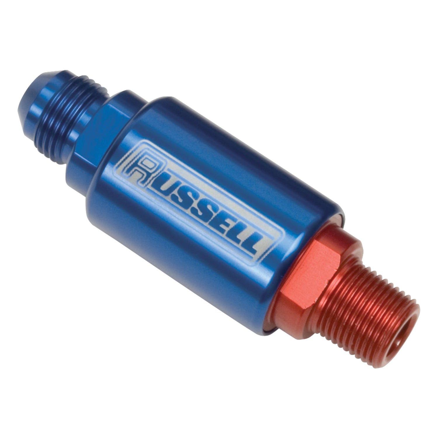 6AN X 3/8in Male NPT In/Out Fuel Filter <br> Universal application