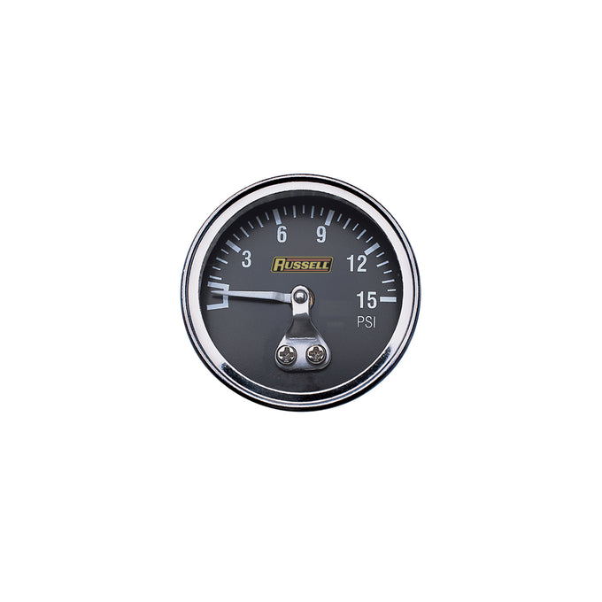 15 psi fuel pressure gauge <br> Universal application