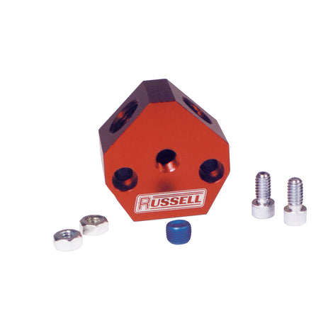 3/8in Inlet And Outlet Aluminum Fuel Y-Blocks <br> Universal application