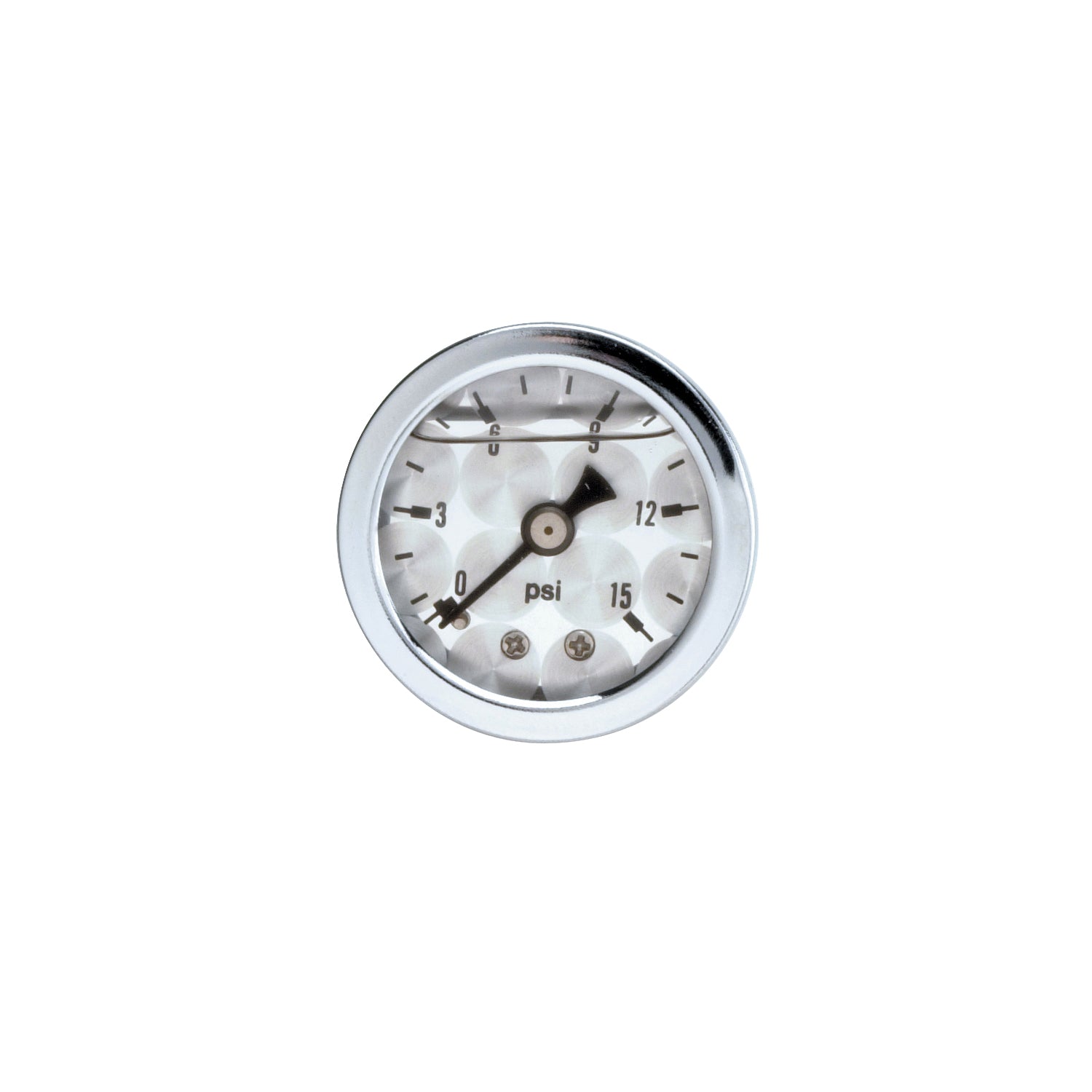 15 psi fuel pressure gauge machine face <br> Universal application