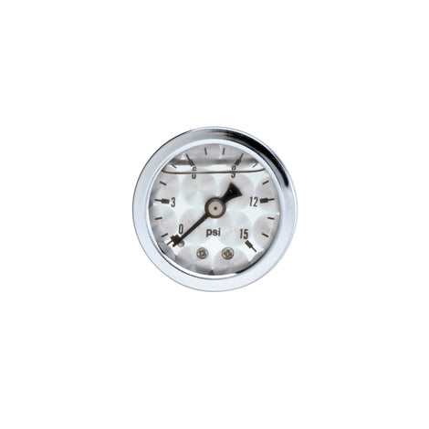 15 psi fuel pressure gauge machine face <br> Universal application