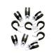 10 pcs. Cushion Clamps - Holds -4 AN Hose <br> Universal application