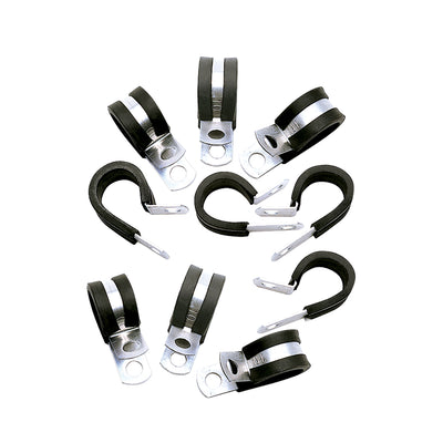 10 pcs. Cushion Clamps - Holds -6 AN Hose <br> Universal application