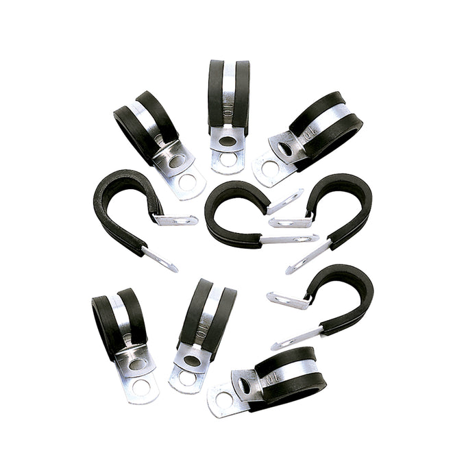 10 pcs. Cushion Clamps - Holds -6 AN Hose <br> Universal application