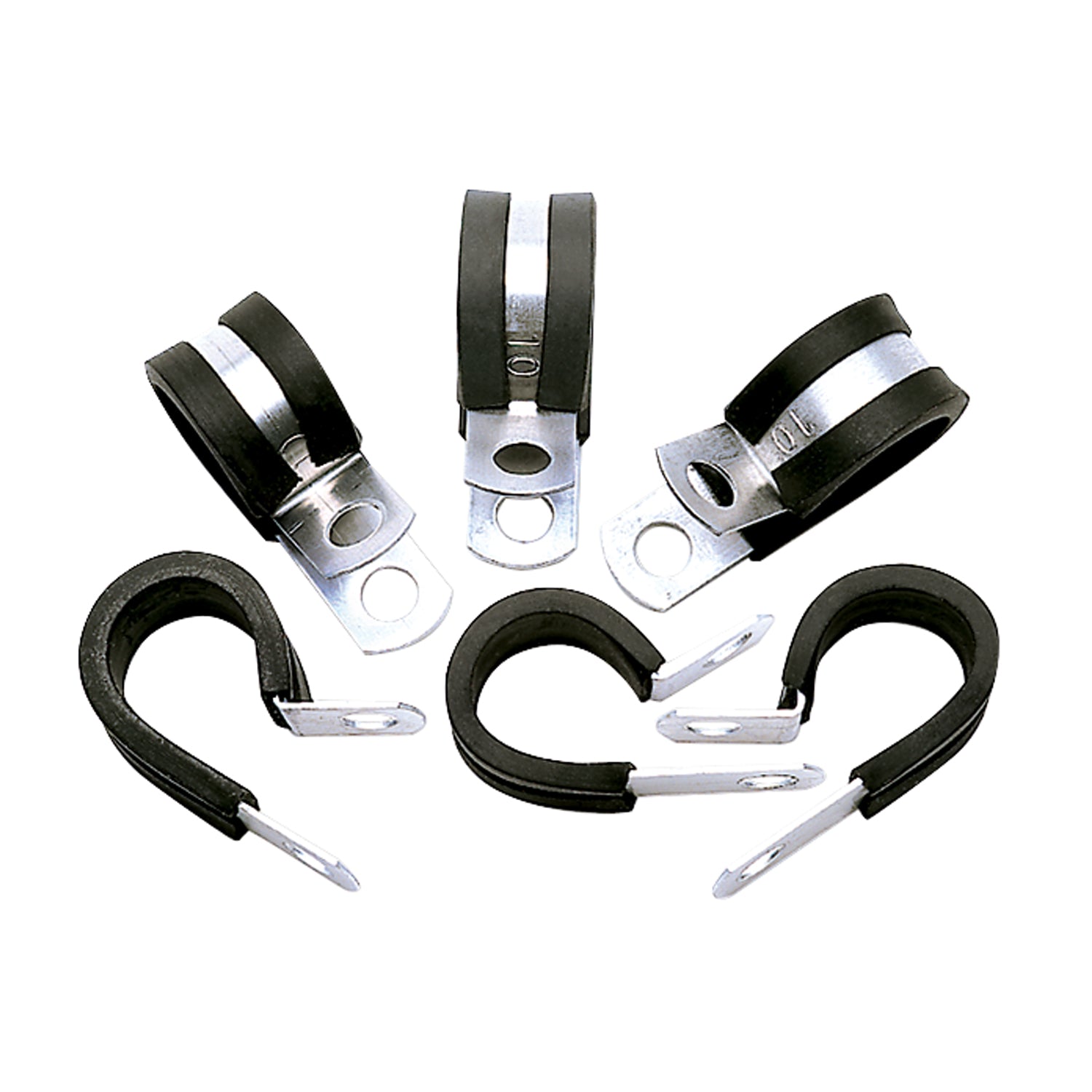Cushion Clamps - Holds -12 AN Hose 6 pcs <br> Universal application