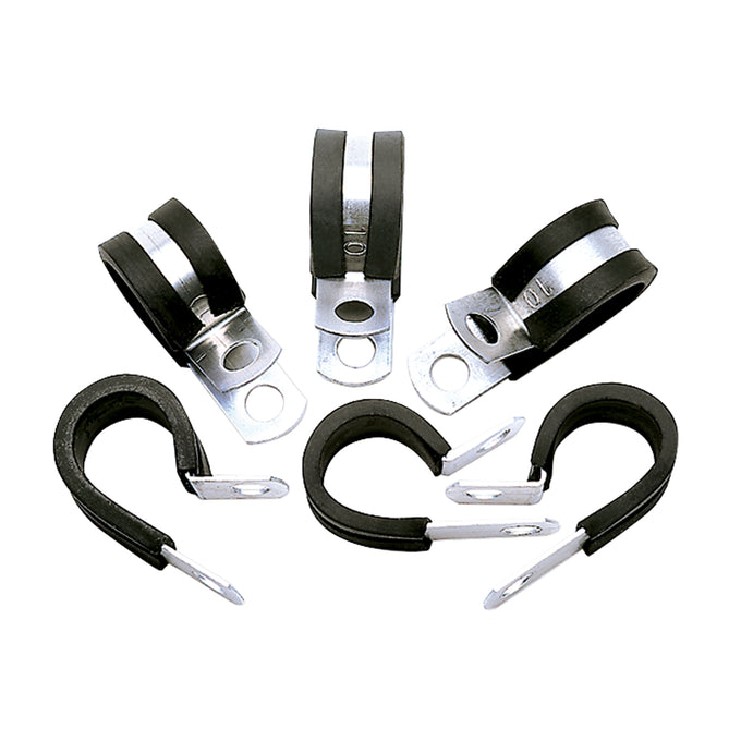 Cushion Clamps - Holds -12 AN Hose 6 pcs <br> Universal application