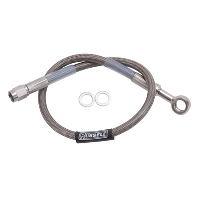 10mm Banjo 3/8in To Straight 3AN Brake Hose <br> Universal Fit