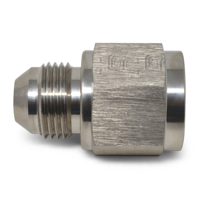 -8AN Female to -6AN to Male B-Nut Reducer <br> Fitting Size: -8 AN Female x -6 AN Flared Male
