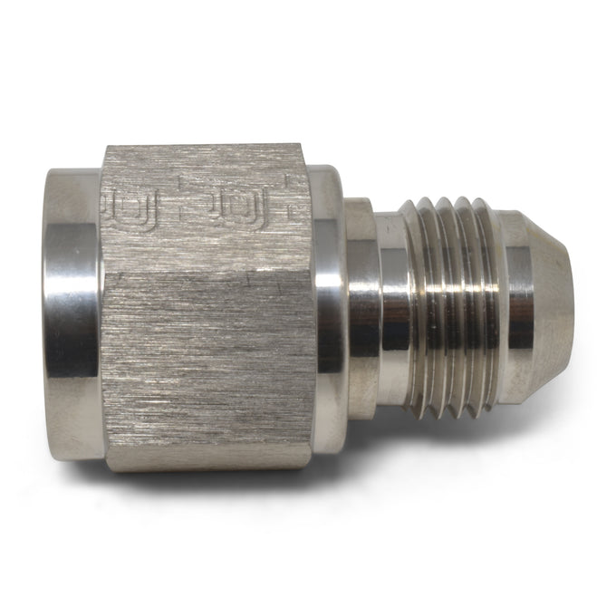 -8AN Female to -6AN to Male B-Nut Reducer <br> Fitting Size: -8 AN Female x -6 AN Flared Male