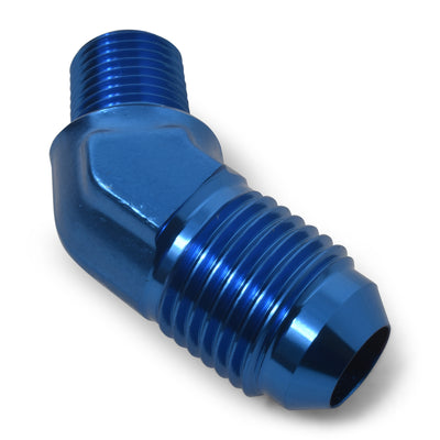 -6AN x 1/8 in NPT 45 Degree Adapter <br> Fitting Size: -6 AN x 1/8 in NPT