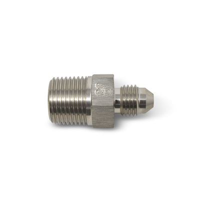 -4AN x 1/4in NPT Straight Adapter Fitting <br> Fitting Size: -4 AN x 1/4in NPT