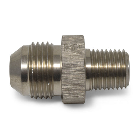 -6AN x 3/8 in NPT Straight Adapter <br> Fitting Size: -6 AN x 3/8 in NPT