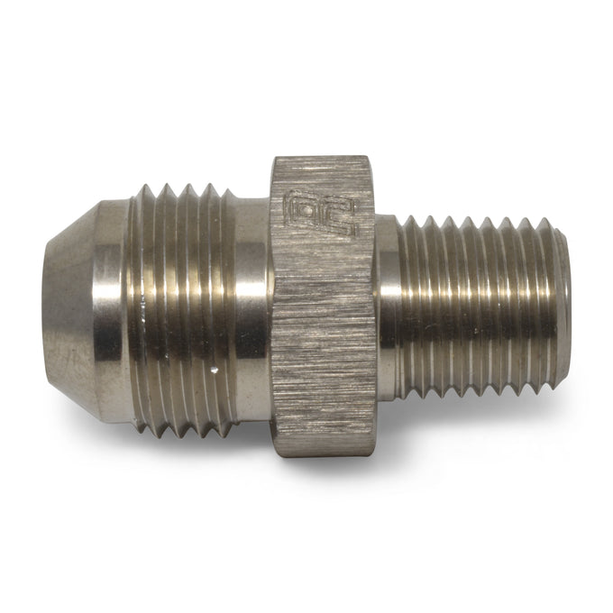 -6AN x 3/8 in NPT Straight Adapter <br> Fitting Size: -6 AN x 3/8 in NPT