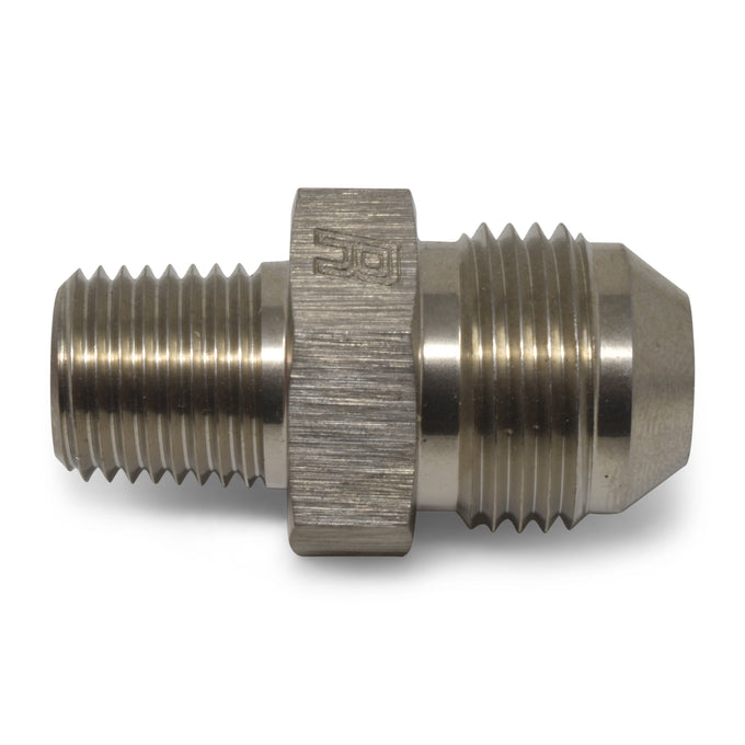 -6AN x 3/8 in NPT Straight Adapter <br> Fitting Size: -6 AN x 3/8 in NPT