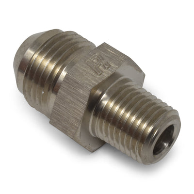 -6AN x 3/8 in NPT Straight Adapter <br> Fitting Size: -6 AN x 3/8 in NPT