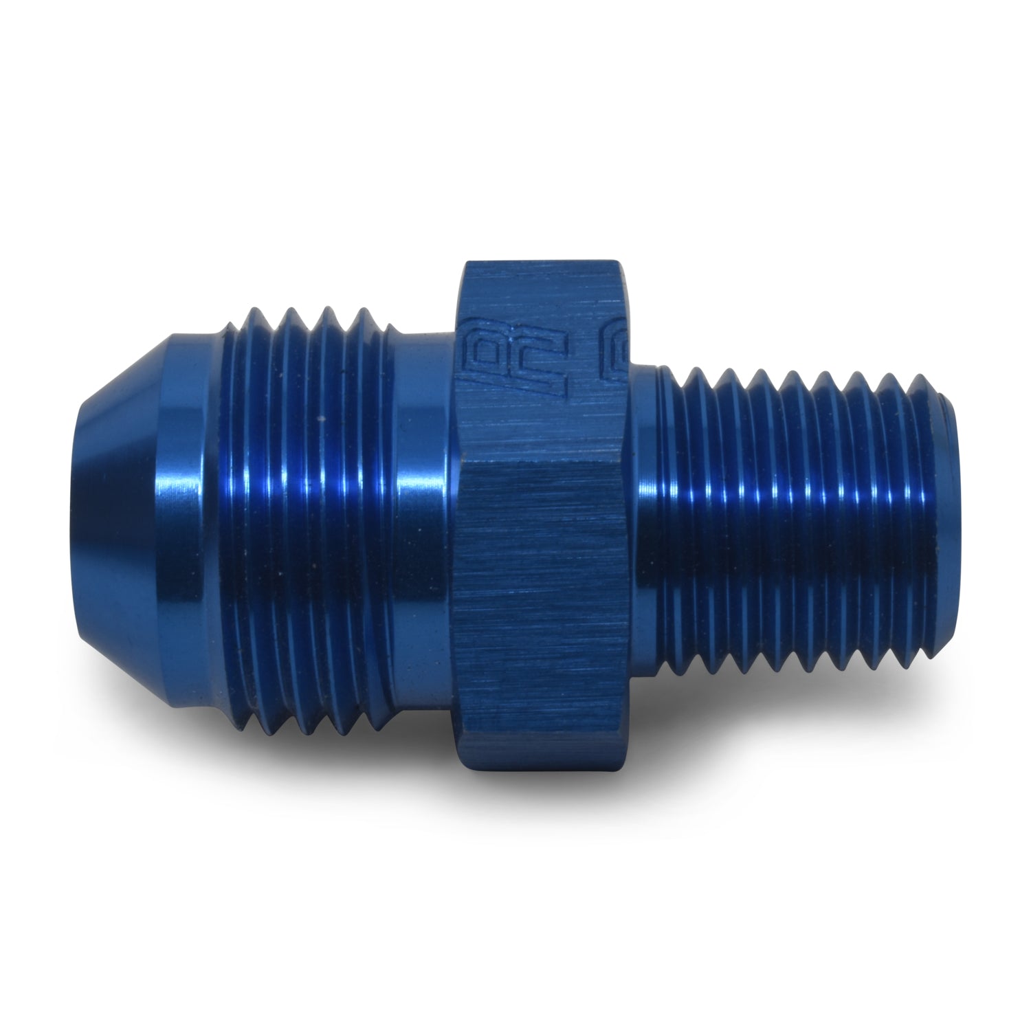 -6AN x 3/8 in NPT Straight Adapter <br> Fitting Size: -6 AN x 3/8 in NPT