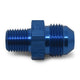 -6AN x 3/8 in NPT Straight Adapter <br> Fitting Size: -6 AN x 3/8 in NPT