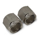 Pair -6AN To 3/8in Tube Nut Adapter Fitting <br> -6 AN Tube Nuts 3/8in diameter