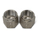 Pair -6AN To 3/8in Tube Nut Adapter Fitting <br> -6 AN Tube Nuts 3/8in diameter