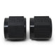 Pair -6AN To 3/8in Tube Nut Adapter Fitting <br> -6 AN Tube Nuts 3/8in diameter