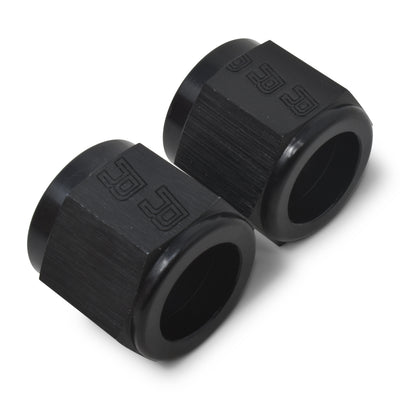 Pair -6AN To 3/8in Tube Nut Adapter Fitting <br> -6 AN Tube Nuts 3/8in diameter