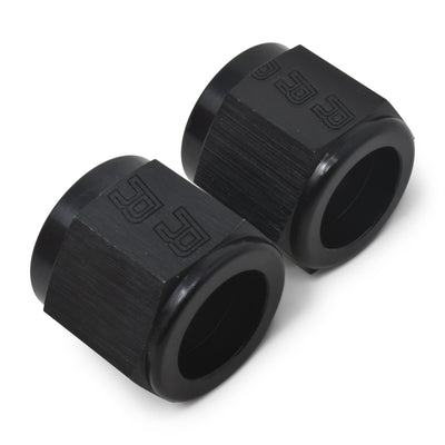 Pair -8AN To 1/2in Tube Nut Adapter Fitting <br> -8 AN Tube Nuts 1/2in diameter