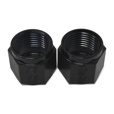 Pair -8AN To 1/2in Tube Nut Adapter Fitting <br> -8 AN Tube Nuts 1/2in diameter