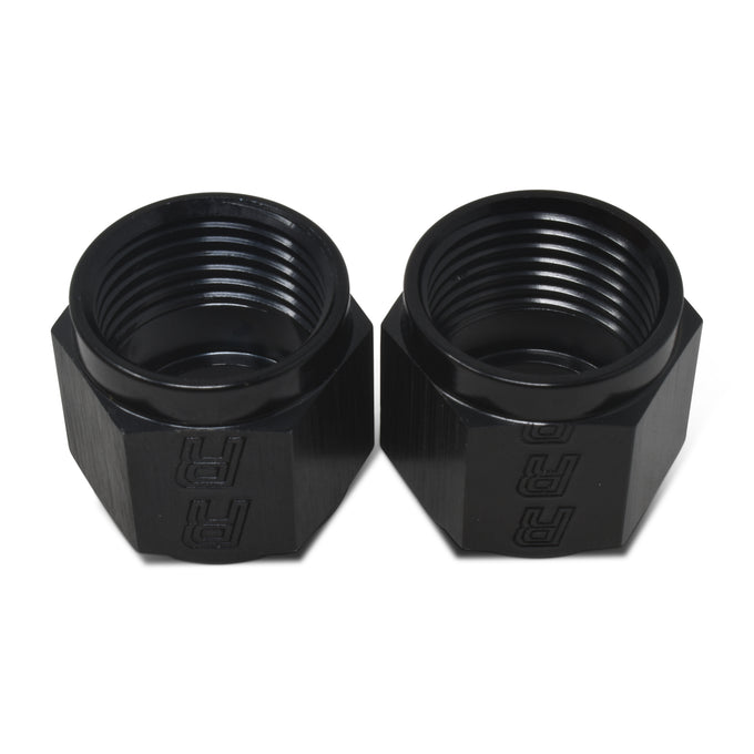 Pair -8AN To 1/2in Tube Nut Adapter Fitting <br> -8 AN Tube Nuts 1/2in diameter